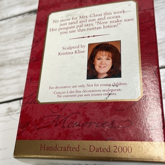 HALLMARK MRS CLAUS’S HOLIDAY 2000 Christmas ornament vintage - Picture 8 of 8